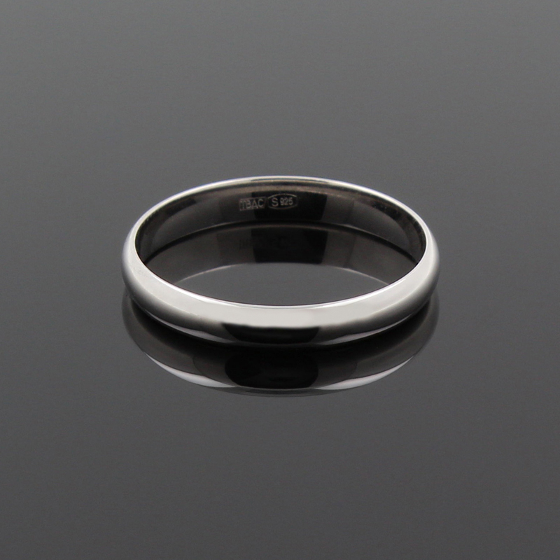 Обручальное кольцо из серебра 3,5мм 9411002 (Ag 925)