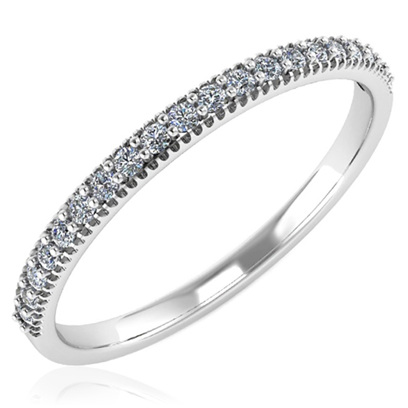 Серебряное кольцо с фианитами (Ag 925)