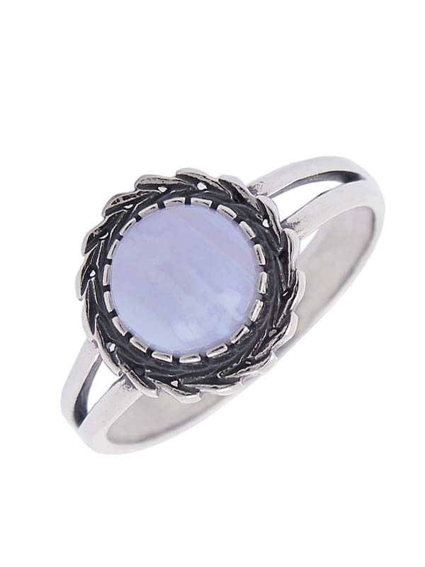 Серебряное кольцо с агатом (Ag 925)