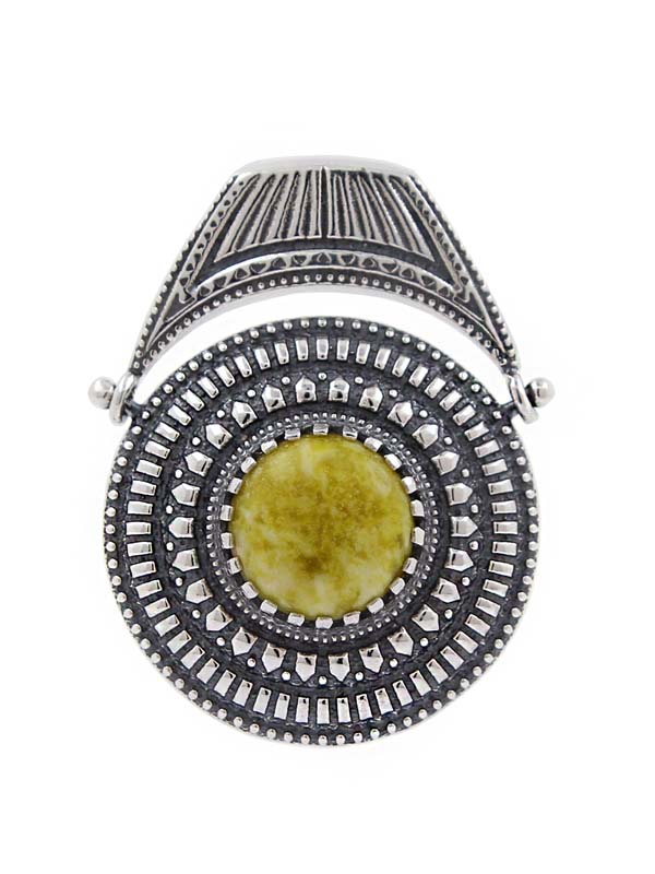 Серебряная подвеска с лизардитом (Ag 925)