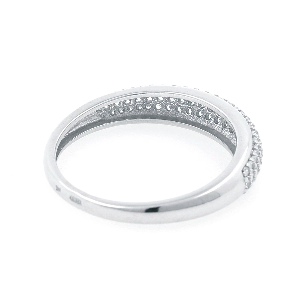 Серебряное кольцо с фианитами (Ag 925)