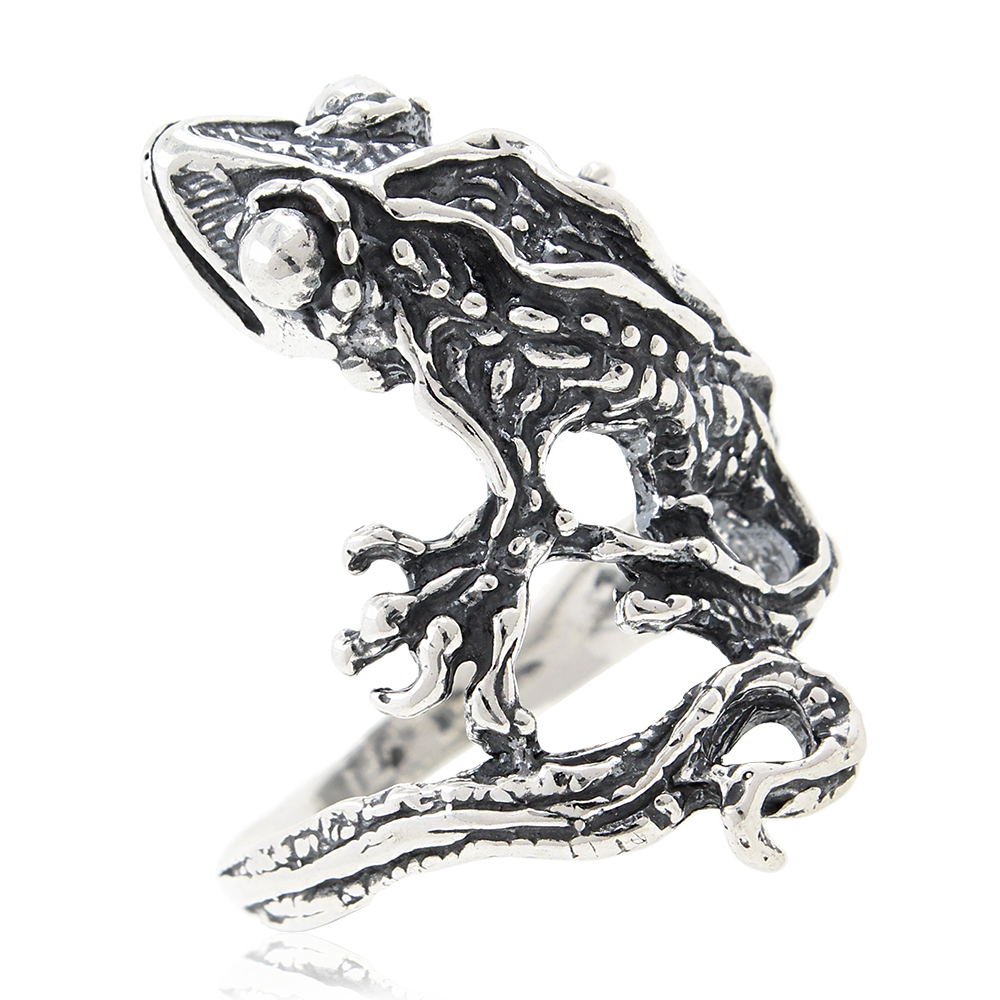 Серебряное кольцо "Игуана" (Ag 925)