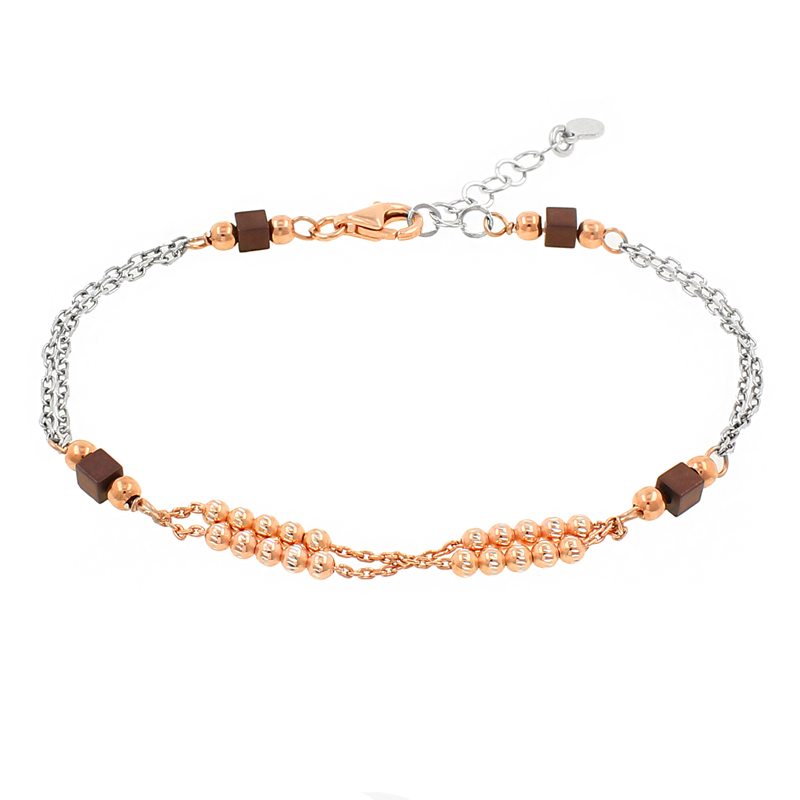 Серебряный браслет с золочением (Ag 925)