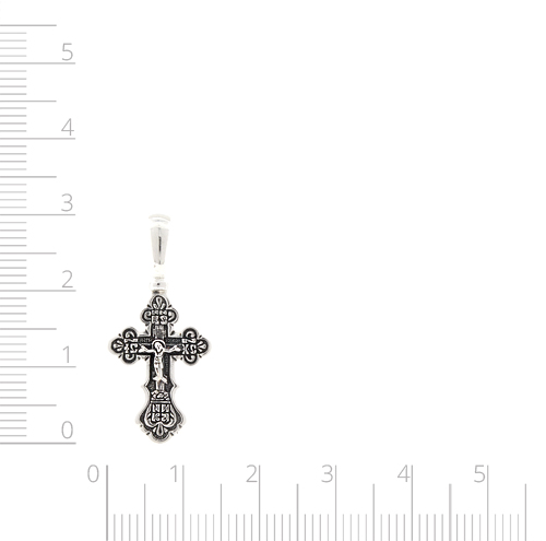 Серебряный крестик с чернением (Ag 925)