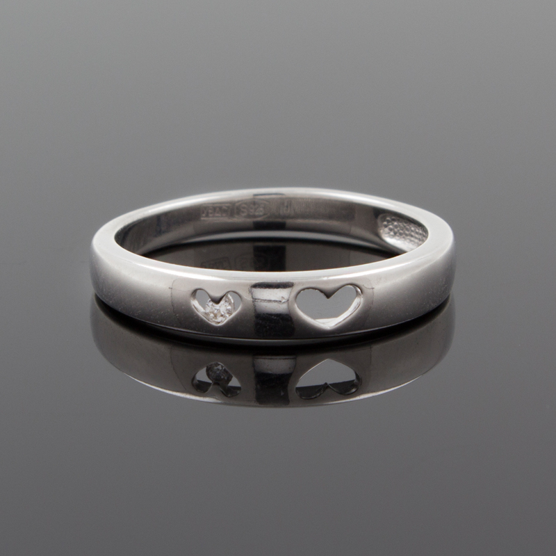 Серебряное кольцо с фианитом 94011294 (Ag 925)