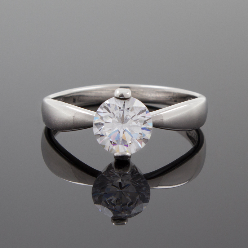 Серебряное кольцо с фианитом 94011489 (Ag 925)