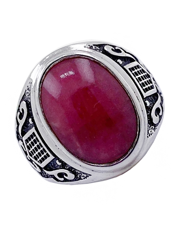 Серебряное кольцо с родонитом (Ag 925)
