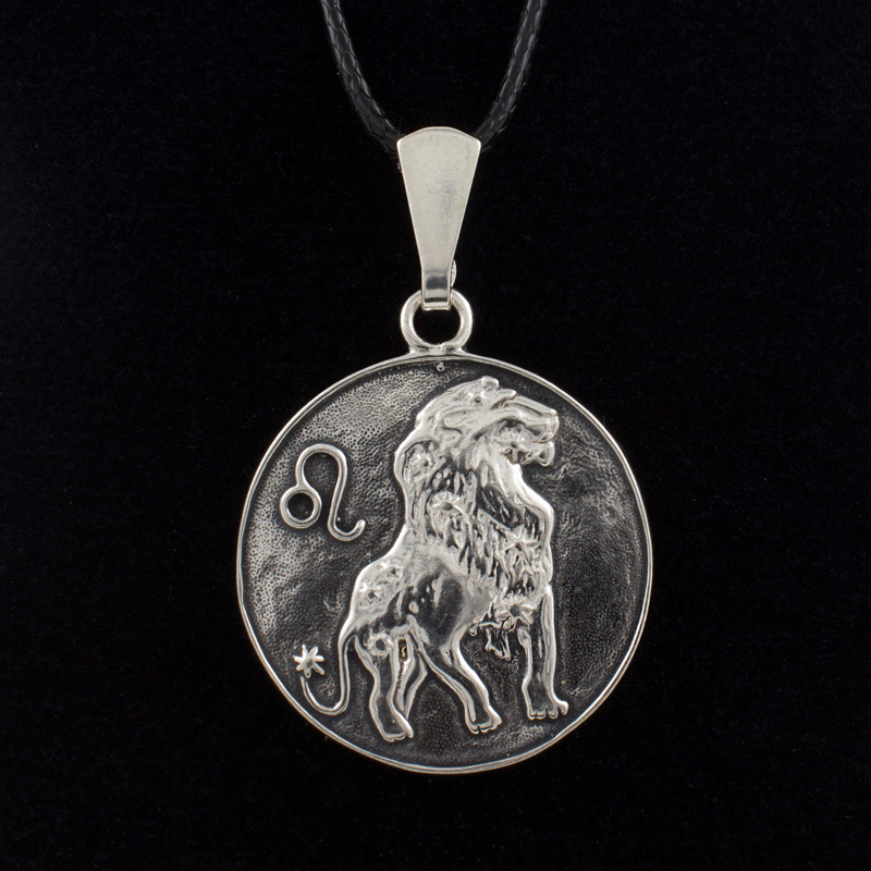 Серебряная подвеска Знак зодиака "Лев" (Ag 925)