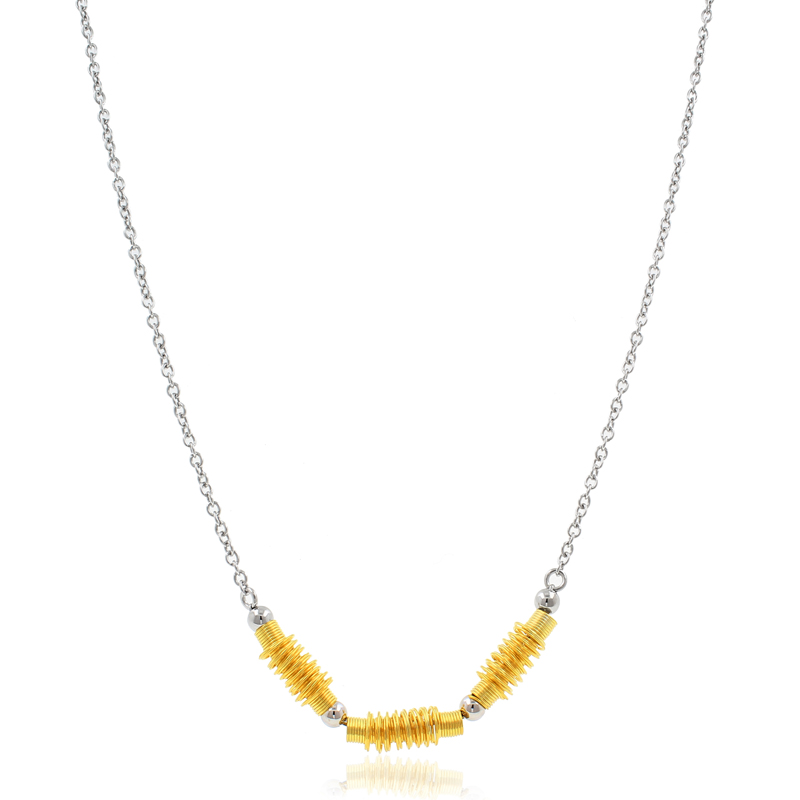 Серебряное колье с золочением (Ag 925)