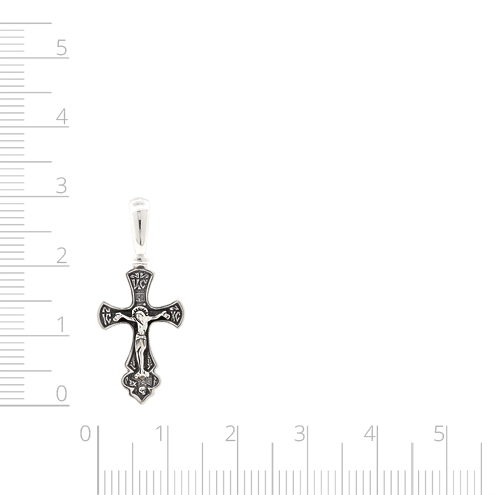 Серебряный крестик с чернением (Ag 925)