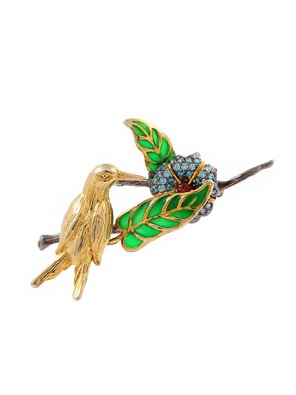 Серебряная брошь (Ag 925)