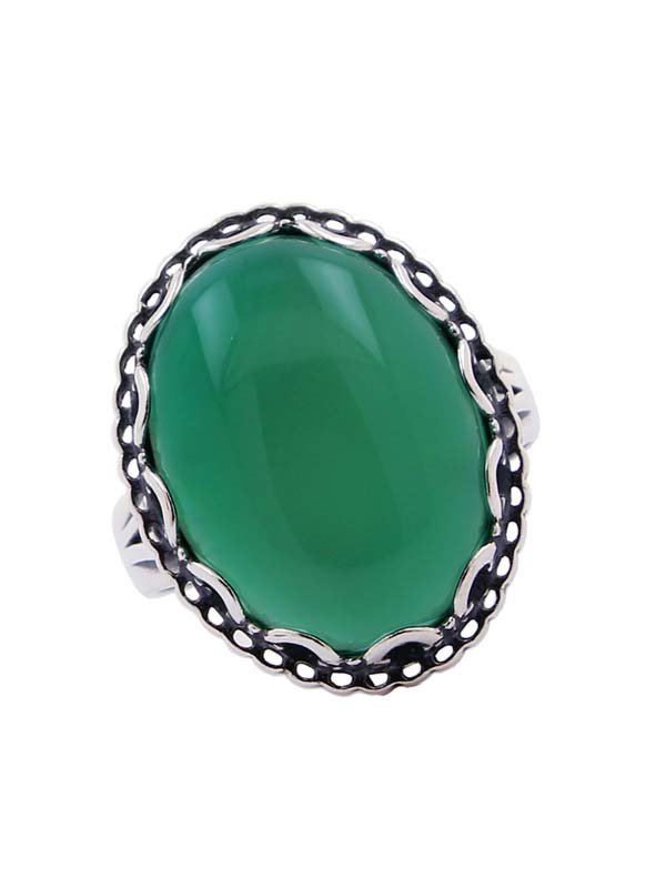 Серебряное кольцо с агатом (Ag 925)
