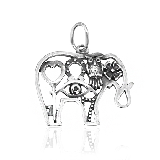 Серебряная подвеска "Слон" (Ag 925)
