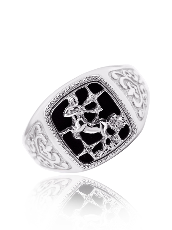 Серебряное кольцо "Стрелец" с фианитами (Ag 925)
