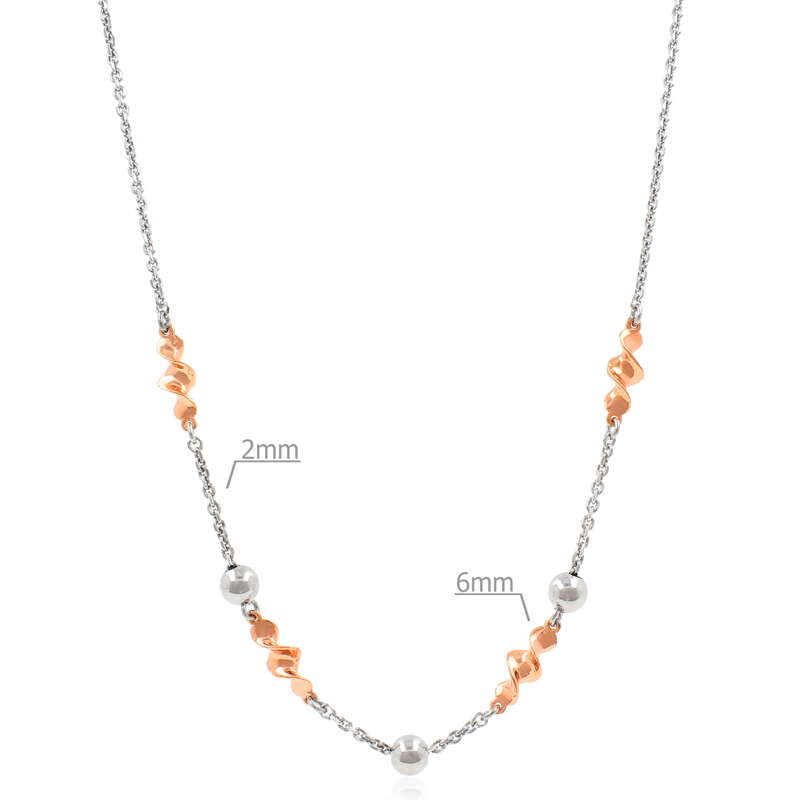 Серебряное колье с золочением (Ag 925)