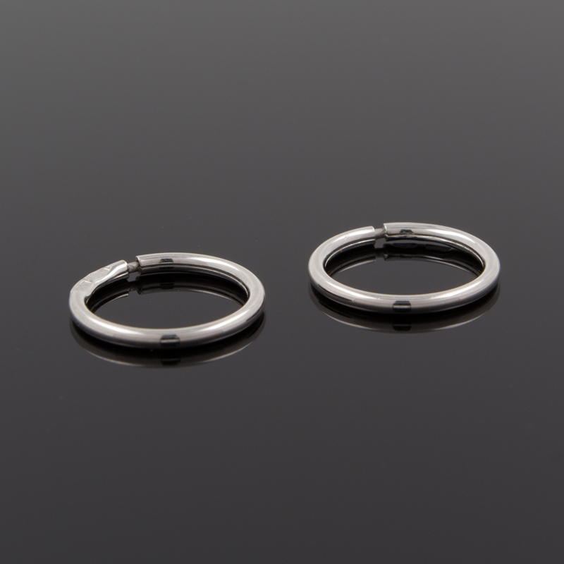 Серебряные серьги-кольца 94140041 (Ag 925)
