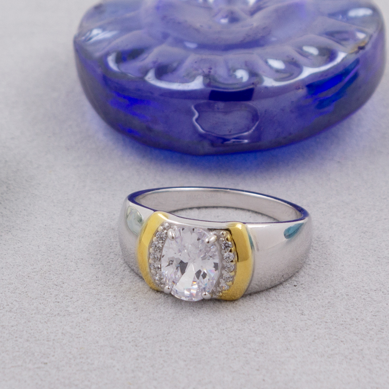 Серебряное кольцо с фианитами 94012414 (Ag 925)