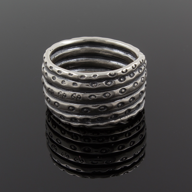 Этническое кольцо из серебра (Ag 925)