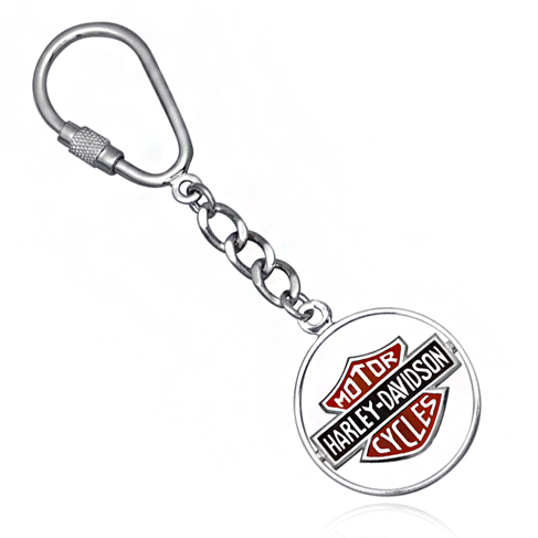 Серебряный брелок для ключей Harley Davidson (Ag 925)