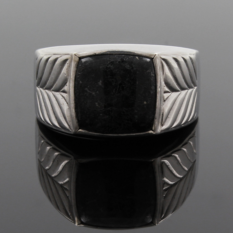 Серебряное кольцо с гранитом (Ag 925)