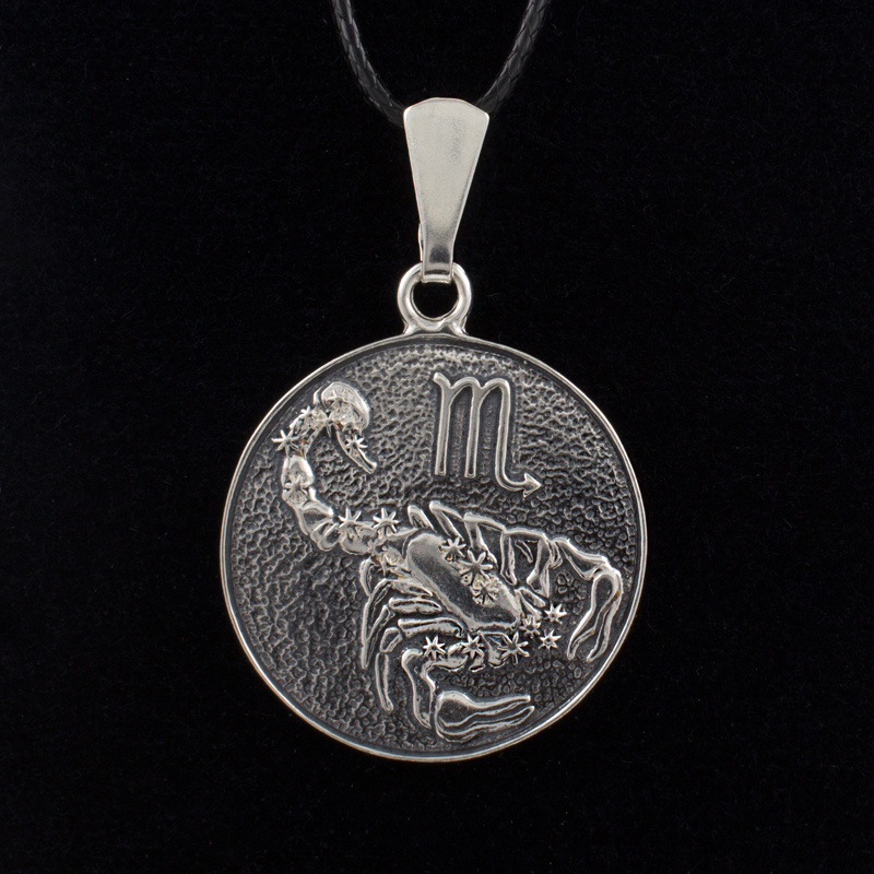 Серебряная подвеска Знак зодиака "Скорпион" (Ag 925)