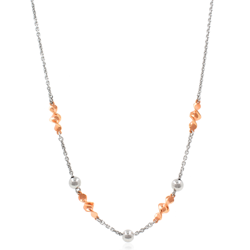 Серебряное колье с золочением (Ag 925)