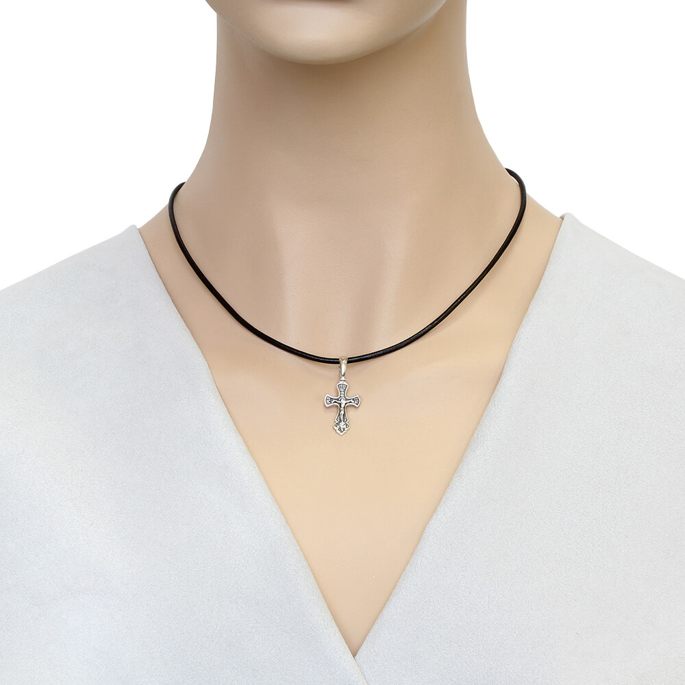 Серебряный крестик с чернением (Ag 925)