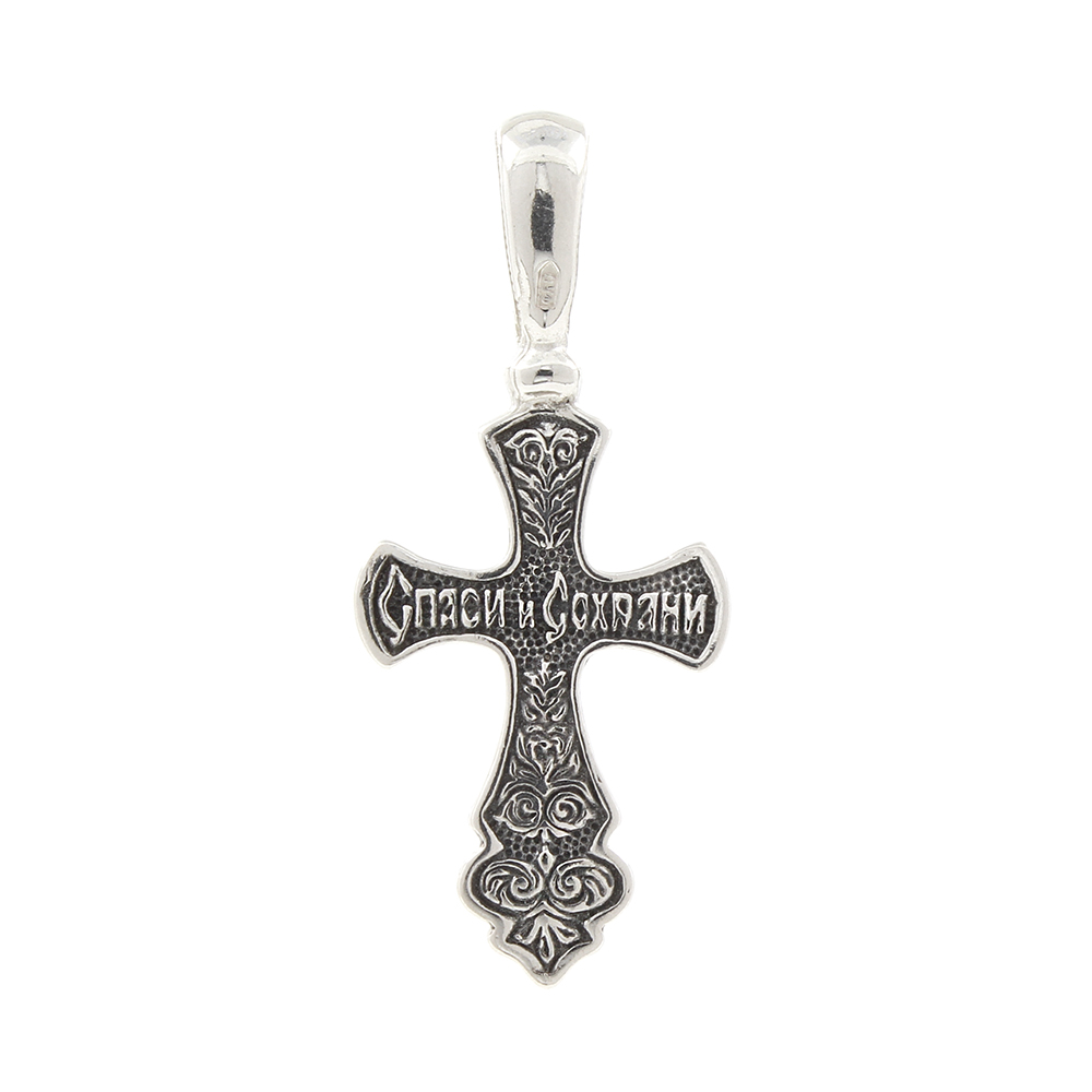 Серебряный крестик с чернением (Ag 925)