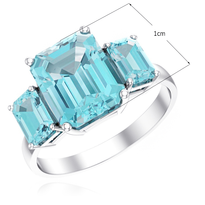 Серебряное кольцо с кварцами (Ag 925)
