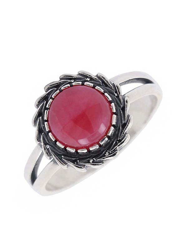 Серебряное кольцо с родонитом (Ag 925)